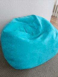 Teal 'Sea Going' Faux Suede Beanbag Chair