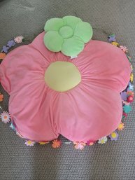 Flower Pillows And Flower Wall Hanging