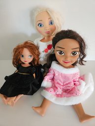 3 Disney Play Dolls