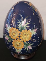 8in Hand Painted Egg