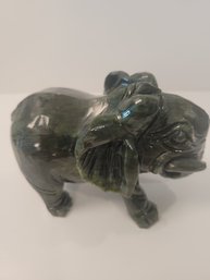 Green Marble Elephant