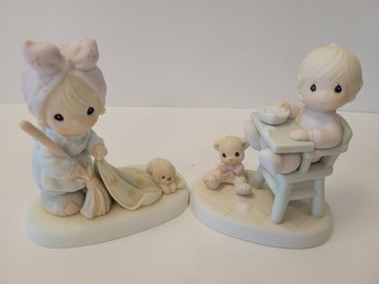 2 Precious Moments Figurines  1989 And 1990