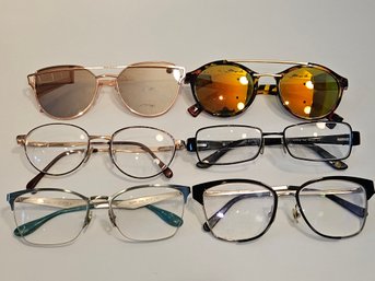 6 Pairs Of Sunglasses And Readers/eyeglasses