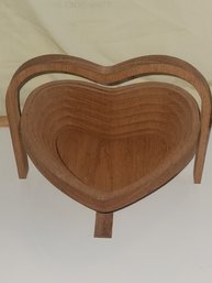 1992 Vintage John Keim Heart Shaped Collapsible Basket