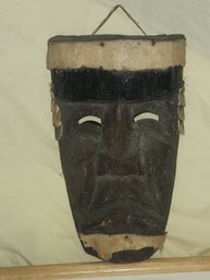 Vintage Oaxaca Mexico Dance Mask Handcarved Wood Tribal