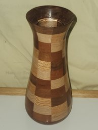 Handmade Multi-Wood Vase