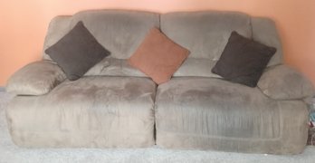 Brown Microfiber Couch