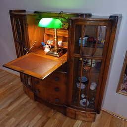 Columbus Avenue Secretary Desk & Display Cabinet