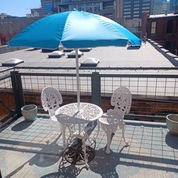 Conrans Bistro Patio Set & Cafe Umbrella