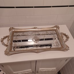 Victoria Mirrored Silver Tray