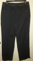 Womens St John's Bay Size Medium Lightweight Loose Fit Pants With Pockets