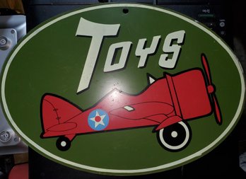 Toys Metal Sign 16x11