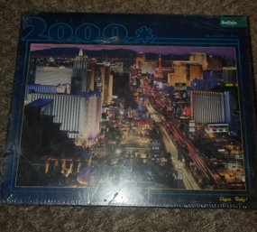 Buffalo Games 2000pc Vegas, Baby Puzzle. New