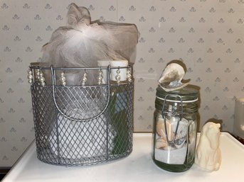 Bathroom Basket With Soap