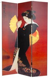 Japenese Design Geisha Screen Divider