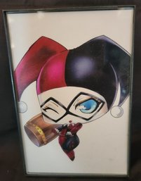 Framed Harley Quinn Picture 6x4in