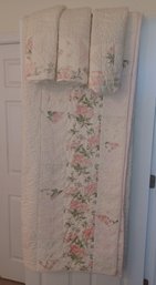 King Size Impressions Floral Quilt