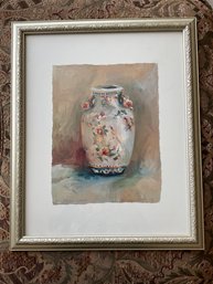 Oriental Vase W/bird Painting By Neil Hageman