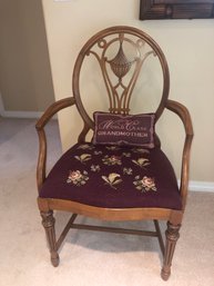 Antique Needle Point Chair