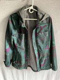 Volcom Womans Plaid Jacket Size Large