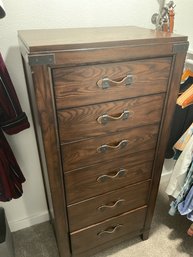 Wooden Lingerie Chest With Leather Handles