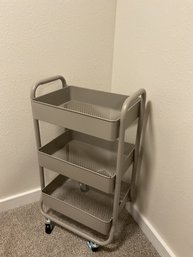 3 Shelf Metal Rolling Cart