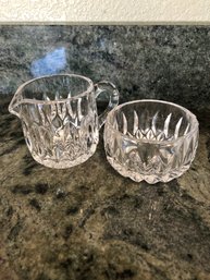 Sugar & Creamer Glass Set