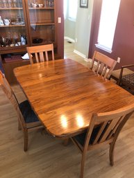 Wood Dining Table W 4 Chairs