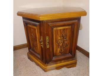 Wood Octagon End Table