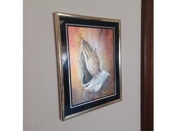 Praying Hands Picture & Cross