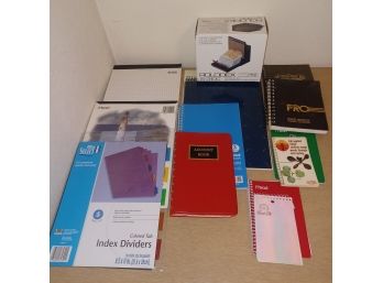 Notebooks, Rolodex,dividers