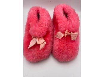 Pink Fuzzy Slippers