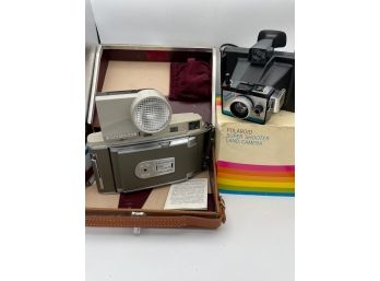 Polaroid Land Camera 850 And Super Shooter