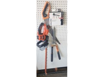 Hedge Trimmers And A Box Of Heavy Duty Velcro