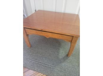 Vintage Wooden Swivel Top Table