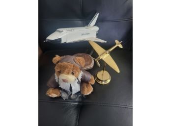 Space Shuttle/plane/aviator Bear
