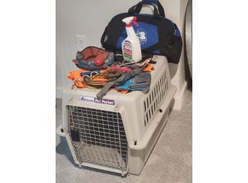 Medium Size Kennel And Accessories