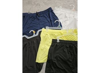5 Pair Women's Athletic Shorts Size M