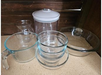 Kitchen Glass Cookware Measuring Cup And Bowls