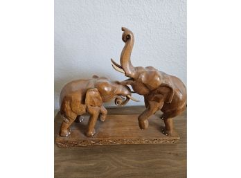 Wooden Elephant Sculpture-Thailand