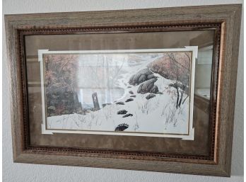 Bev Doolittle-Bear Paw In The Snow Framed Wall Art