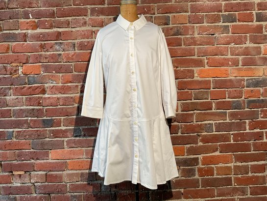 176 Thakoon White Button Up Shirt Dress