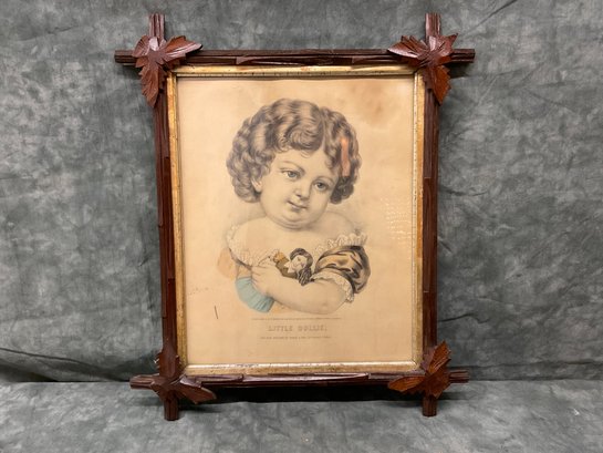 099 Currier & Ives Little Dollie Lithograph