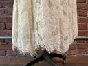 169 Vintage Polo Ralph Lauren Cream Lace Long Skirt