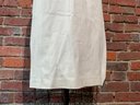 175 Vintage Ralph Lauren Monochromatic White Leather Dress