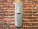 185 Vintage Kors Michael Kors Gray Strapless Skirt Set