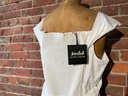 199 Marled Olivia Culpo White Button Bow Short Sleeve Dress