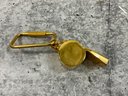 220 Vintage WW2 REX Gold Tone Whistle Made In England