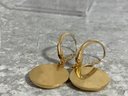 007 Vintage 14k Gold Michael Anthony Cherub Dangle Drop Earrings