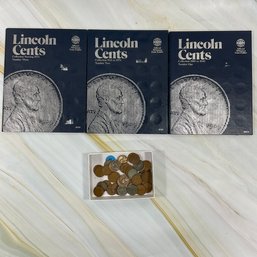 087 Circulated Lincoln Cent Set Of Three 1909-1975